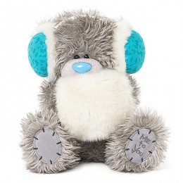 Мишка Тедди Me to you в белой муфте и голубых наушниках 20 см (G01W3753)