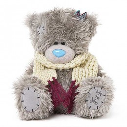 Мишка Me to you в белом шарфе 20 см (G01W3765) 