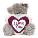 Мишка Митую с сердцем в руках I love you 23 см (G01W3769)