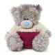 Мишка Me to you в трикотажном платье 23 см (G01W3795)