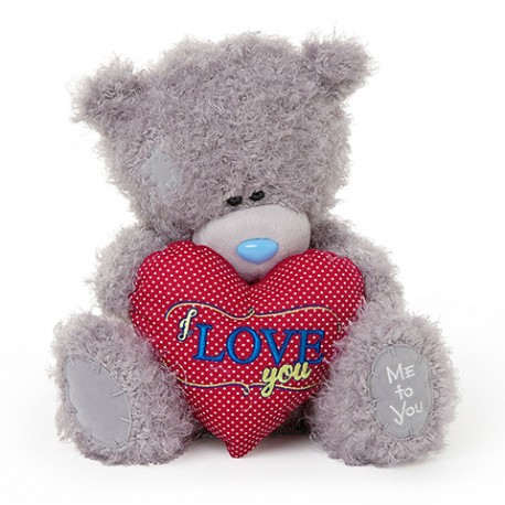 Мишка Me to you с сердцем в лапах I love you 25 см (G01W3429)
