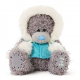 Мишка Teddy в голубой куртке с капюшоном 18 см (G01W3748) 