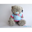 Мишка Тедди в голубой футболочке (G01W2092)