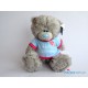 Мишка Тедди в голубой футболочке (G01W2092)