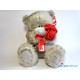 Мишка Тедди с красными розами (G01W2053)