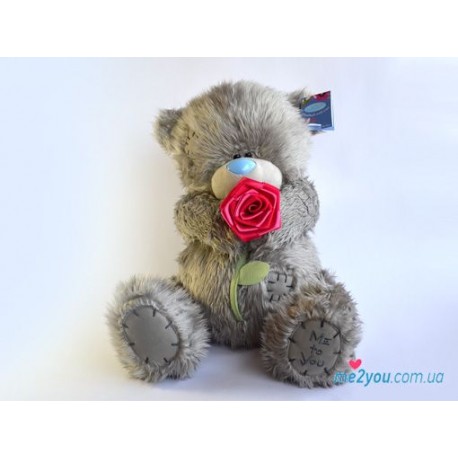 Мишка Тедди с розой (G01W2098)