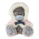 Мишка Тедди Me to you в розовой накидке с капюшоном 18 см (G01W3366)