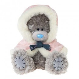 Мишка Тедди Me to you в розовой накидке с капюшоном 18 см (G01W3366)