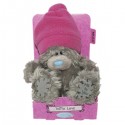 Мишка Teddy в розовой шапке 13 см (G01W3036)
