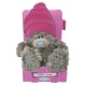 Мишка Teddy в розовой шапке 13 см (G01W3036)
