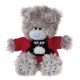 Мишка Ми ту ю в свитере с пингвином 13 см (G01W2963)