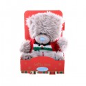 Мишка Тедди в свитере со снеговиком 13 см (G01W2960)