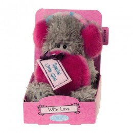 Мишка MTYс розовыми наушниками и муфтой Special Little Girl 13 см (G01W2781)