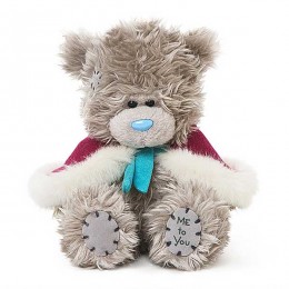 Мишка Me to you в малиновой накидке 13 см (G01W3779)