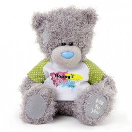 Мишка Тедди в футболке Happy Birthday 18 см (G01W3407)