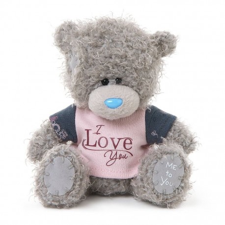 Мишка Митую в футболке I Love You 13 см (G01W3466)