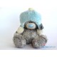 Мишка Тедди в голубой шапочке 25 см (G01W1996)