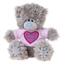 Мишка Teddy в футболке с сердцем Birthday Wishes 13 см (G01W2774)
