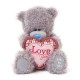 Мишка Тедди с розовым сердцем Love You 18 см (G01W3283)