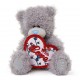 Мишка Митую с сердцем With Love 13 см (G01W3406)