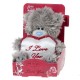 Мишка MTY с белым сердцем I Love You 13 см (G01W2866)