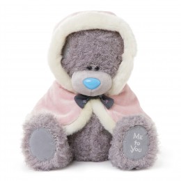 Мишка Митую в розовой накидке с капюшоном 30 см (G01W3279)