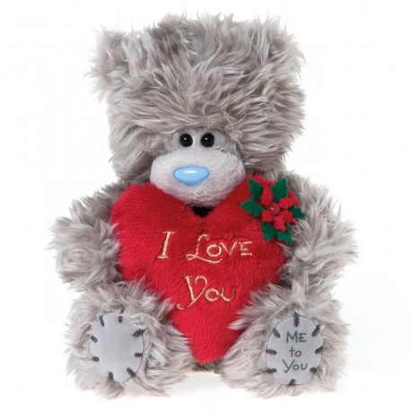 Мишка Митую с красным сердцем I Love You 13 см (G01W2747)