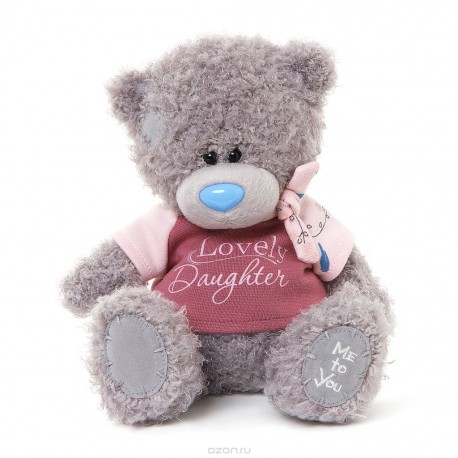 Мишка Teddy в розовой футболке Lovely Daughter 20 см (G01W3290)