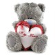 Мишка Ми ту ю с белым сердцем Big Love 30 см (G01W2879)