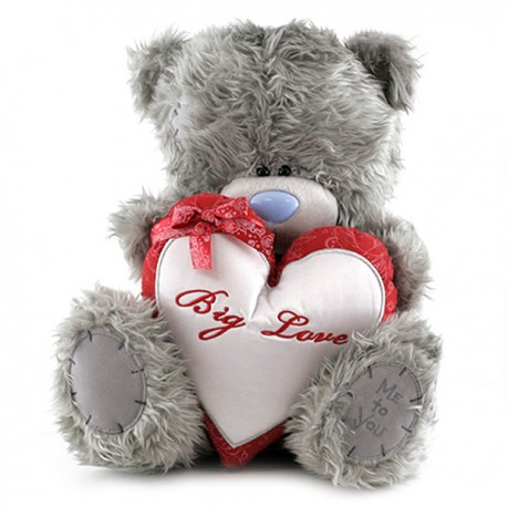 Мишка Ми ту ю с белым сердцем Big Love 30 см (G01W2879)
