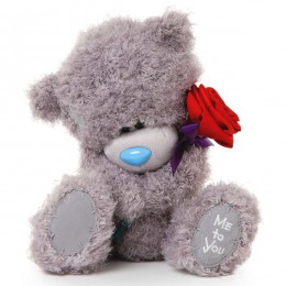 Мишка Тедди Me to you с красной розой 25 см (G01W3494)
