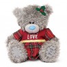 Мишка Тедди в красном платье 23 см (G01W3650)
