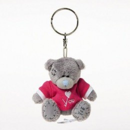 Брелок Мишка Тедди в красной футболке I love you 7,5 см (G01W3007)