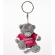 Брелок для ключей Мишка Тедди Me to you в красной футболке SOMEONE SPECIAL 7,5 см (G01W3005)