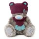 Мишка Тедди Me to you в шапке с ушками и в шарфе 41 см (G01W3773)