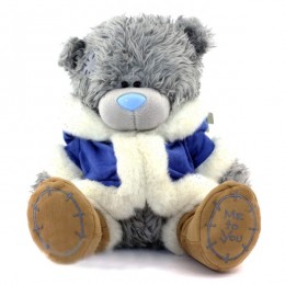 Мишка Тедди Me to you в голубой шубе Someone Special 25 см (G01W1240)