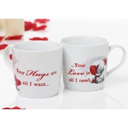 Набор из двух кружек Мишка Митую с сердцем Love... ...You (G91F0017)