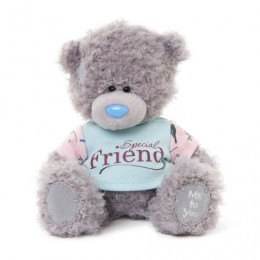 Мишка Митую в голубом свитерке с розовыми рукавами SPECIAL FRIEND 18 см (G01W3370)