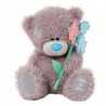 Мишка Тедди с цветами 18 см (G01W3394)